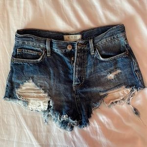We The Free by Free People distressed denim shorts